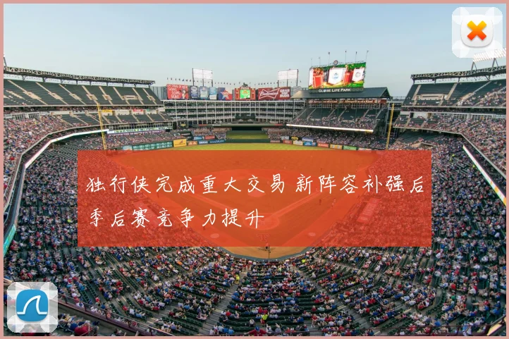 独行侠完成重大交易 新阵容补强后季后赛竞争力提升